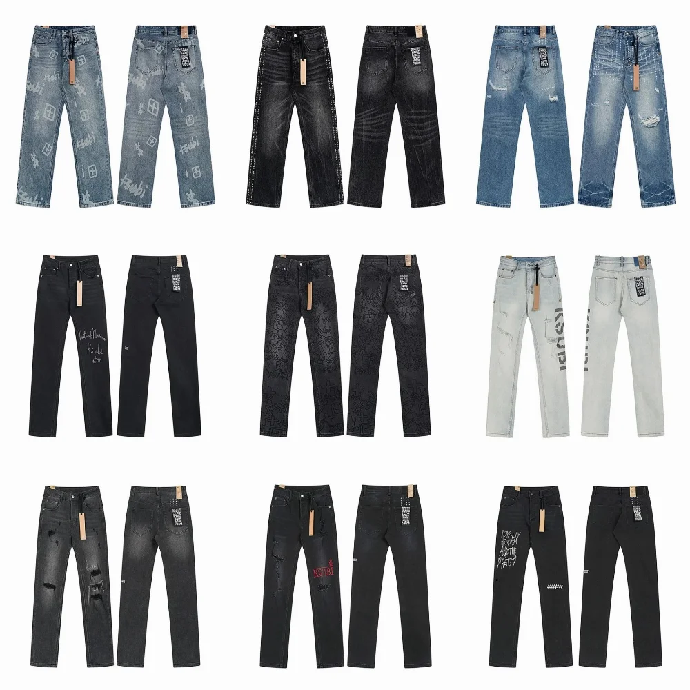 Ksubi Printed and Distressed Denim Jeans