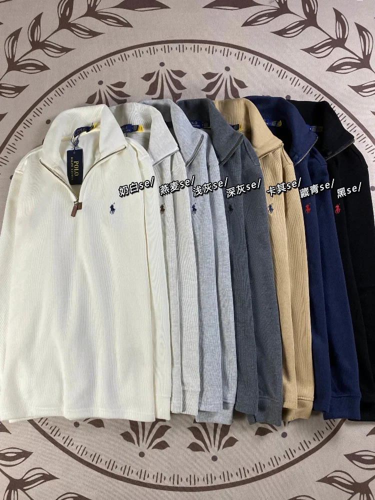 Polo Ralph Lauren Half-Zip Ribbed Knit Sweater