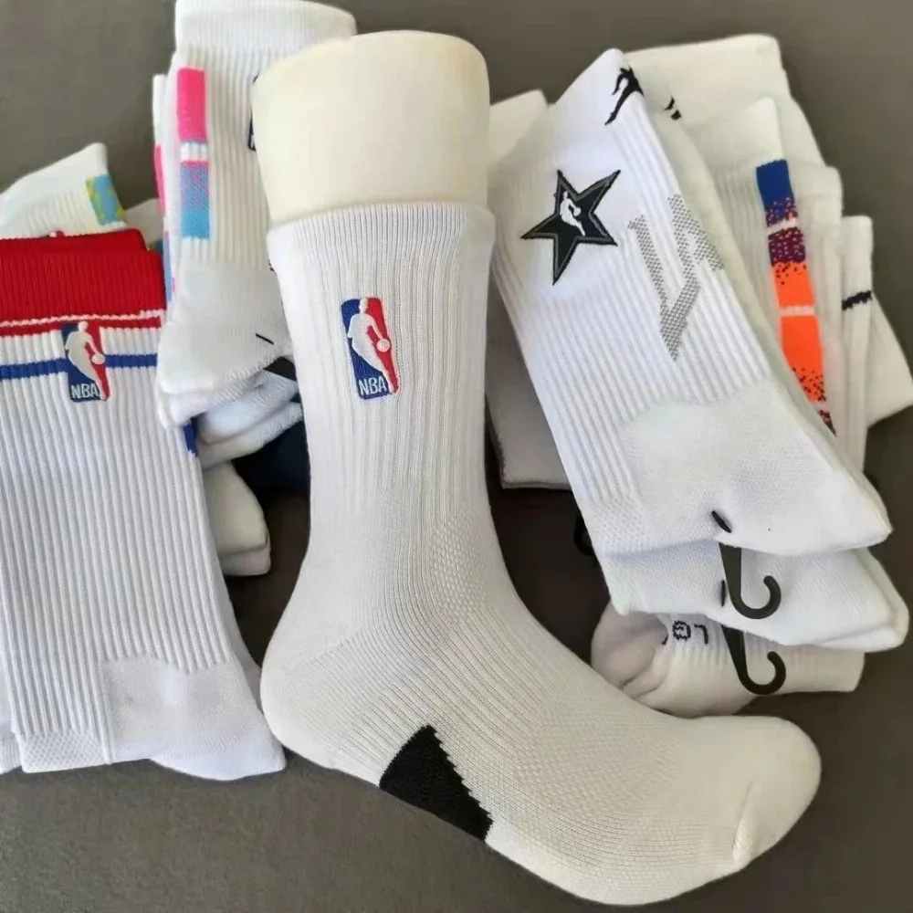 NBA Logo Embroidered Crew Socks
