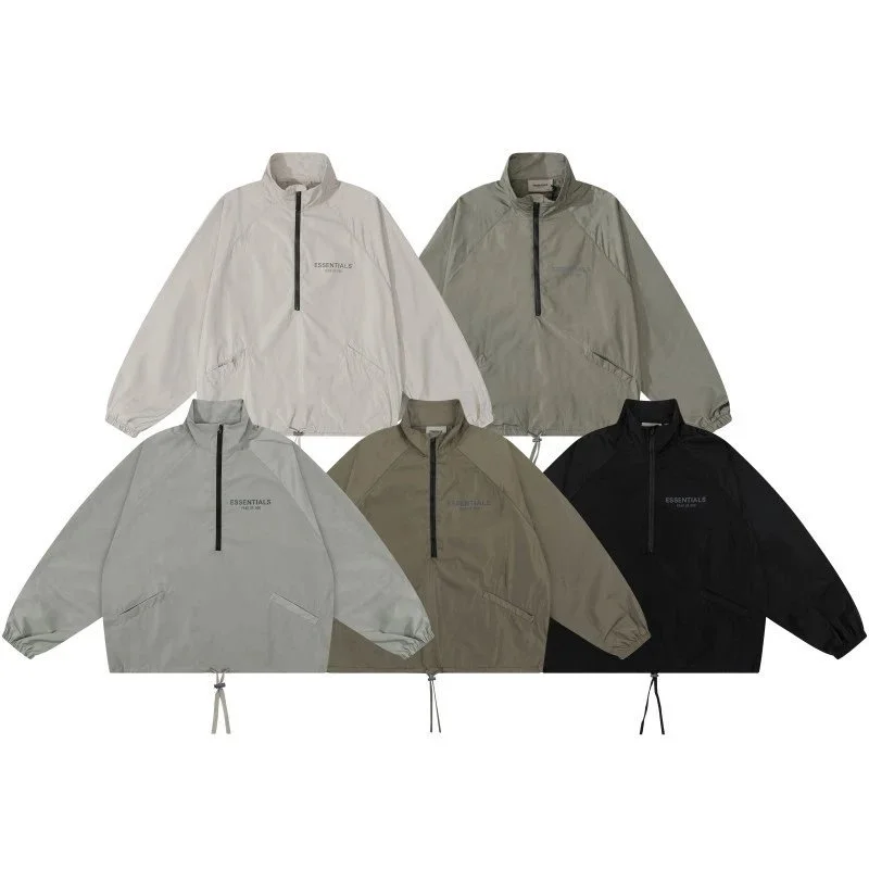 Essentials Half-Zip Windbreaker Jacket