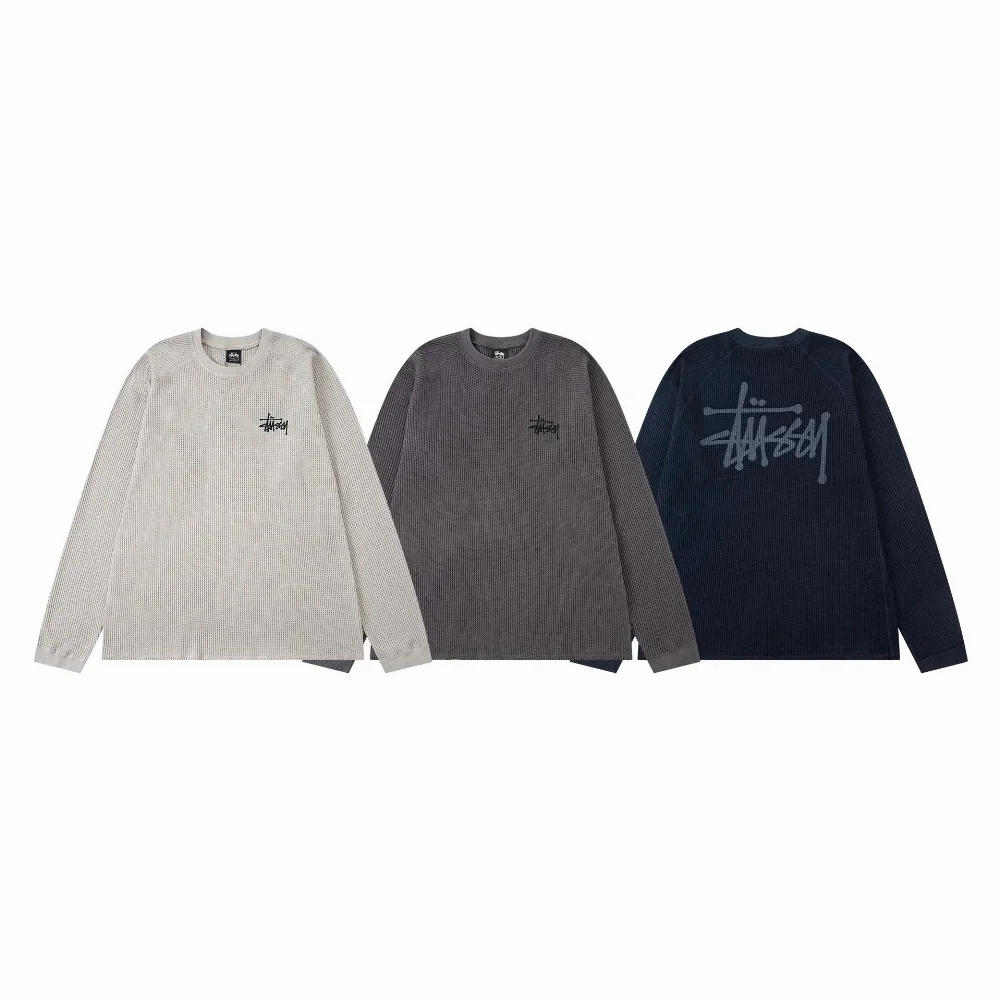 Stussy Waffle Knit Long Sleeve T-Shirt