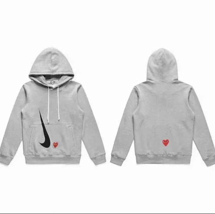 Comme des Garcons Heart and Swoosh Graphic Hoodie