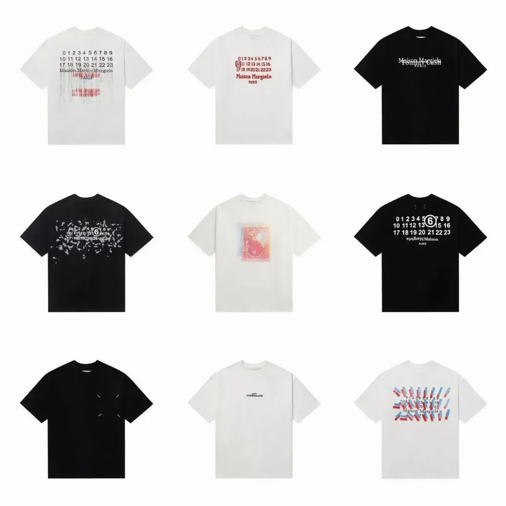 Maison Margiela Number Print Graphic T-Shirt