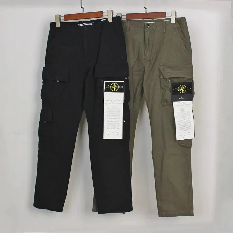 Stone Island Compass Logo Patch Cargo Pants
