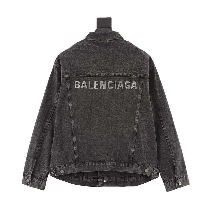 Balenciaga Back Logo Denim Jacket