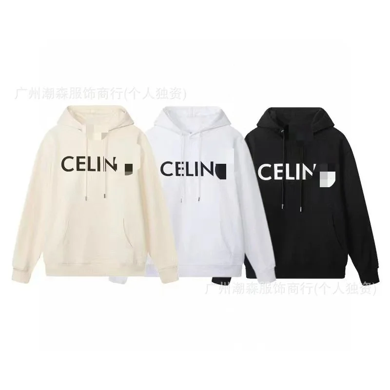 Celine Logo Print Hoodie