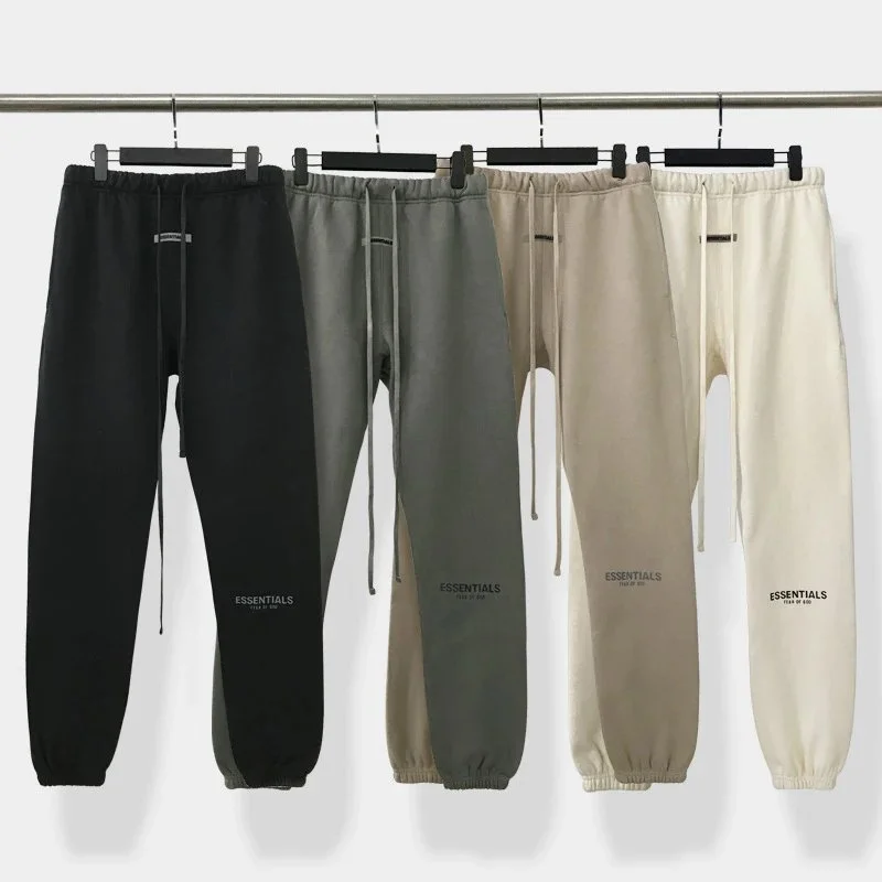 Essentials Logo Print Drawstring Joggers