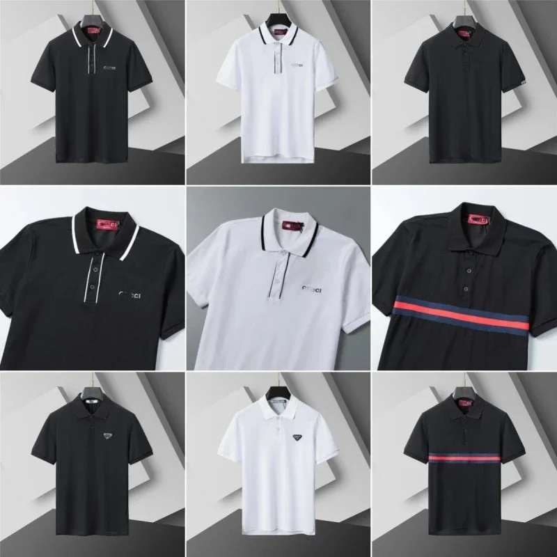 Prada Triangle Logo Polo Shirt