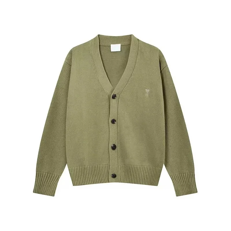 Ami Heart Logo Knit Cardigan