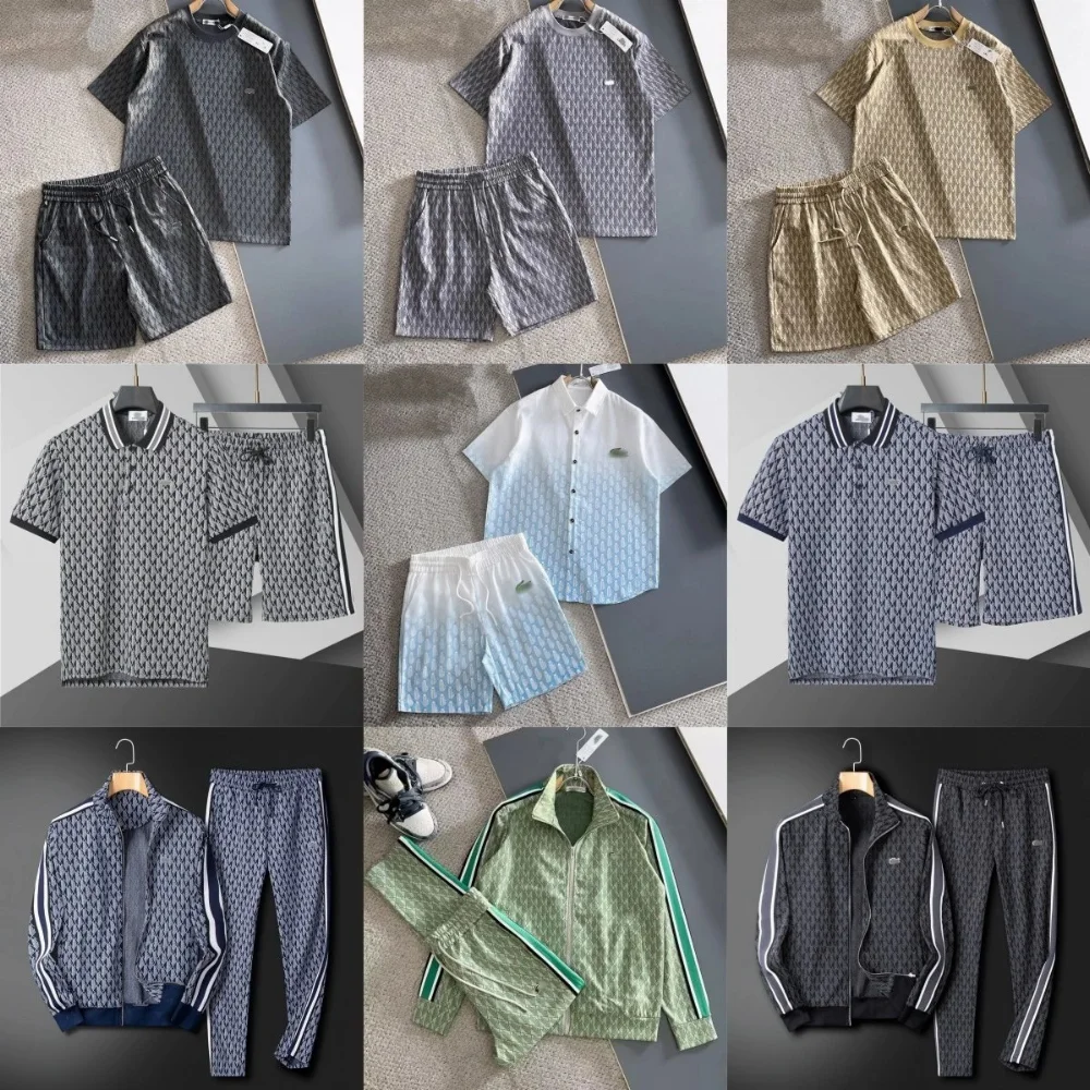 Lacoste All-Over Crocodile Pattern Tracksuit Set