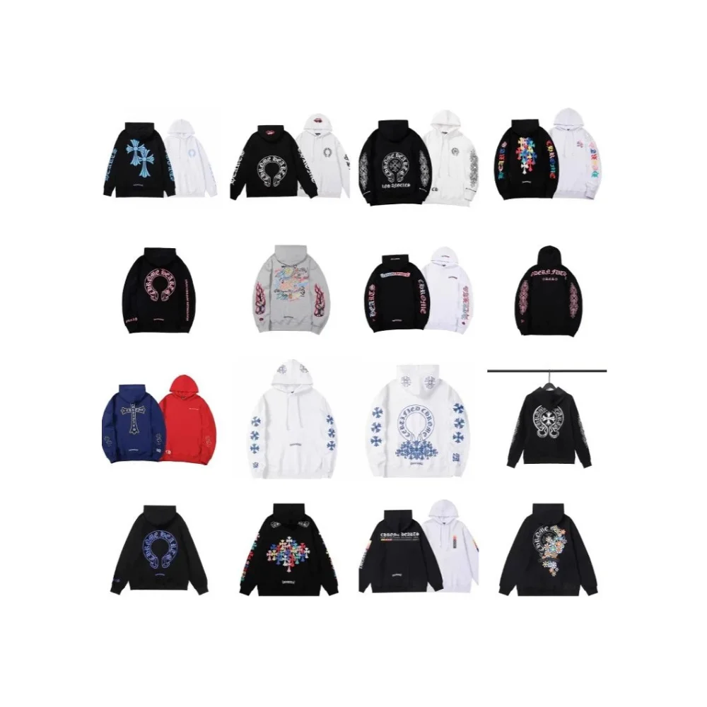 Chrome Hearts Cross and Horseshoe Graphic Hoodie