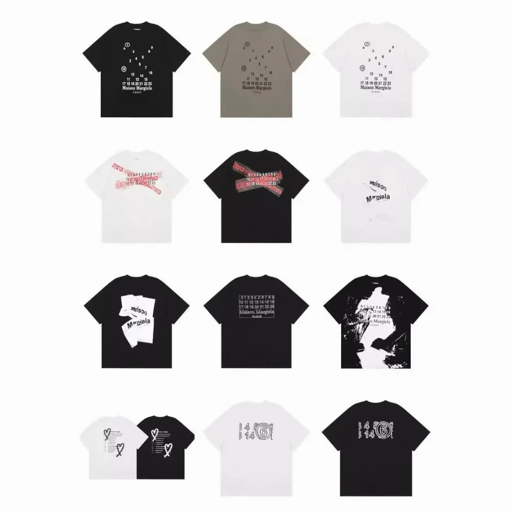 Maison Margiela Number Grid Print T-Shirt