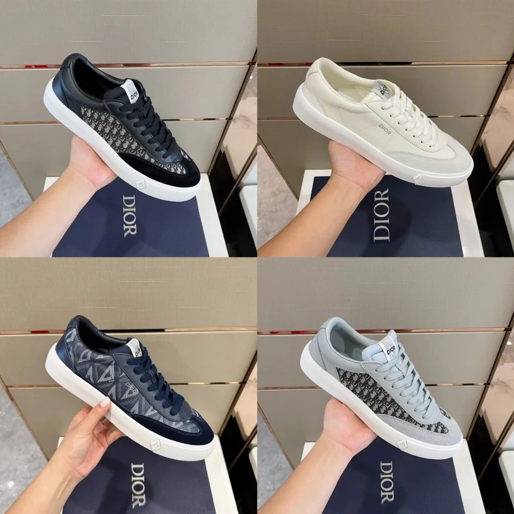 Dior Oblique Print Low-Top Sneakers