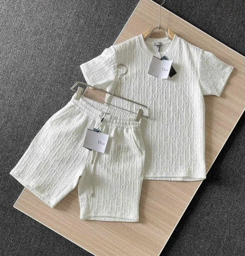 Dior Cannage Quilted Knit Short Sleeve Set