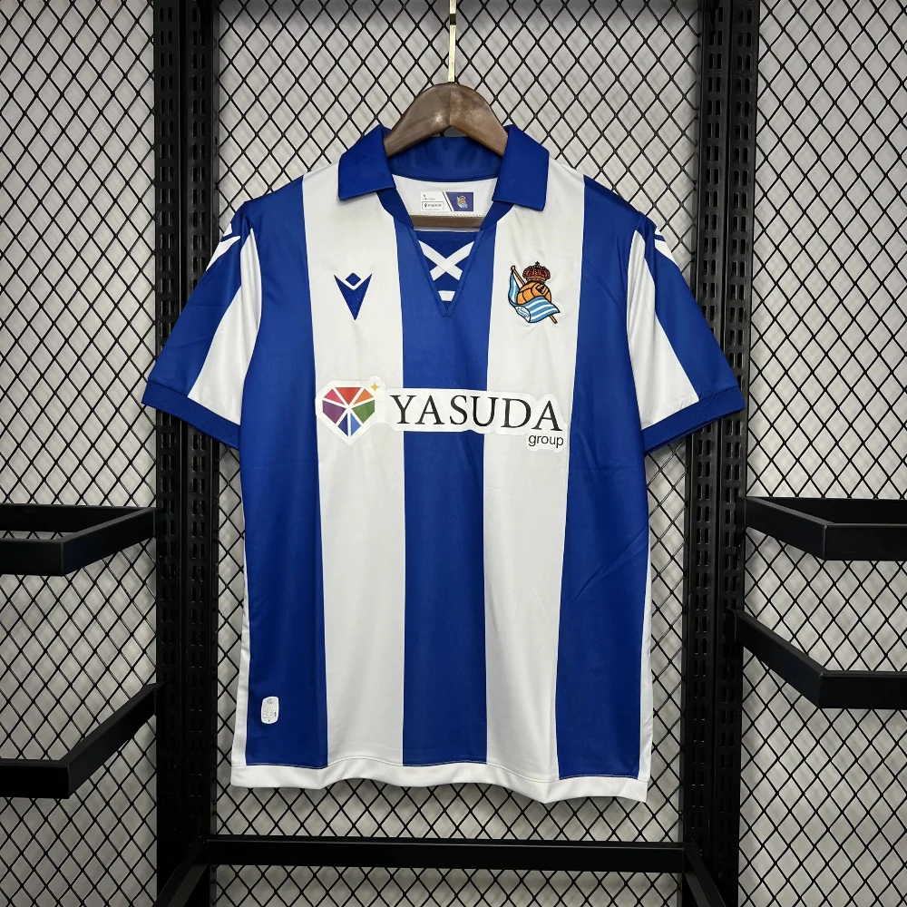 Macron Real Sociedad 2023-24 Home Soccer Jersey