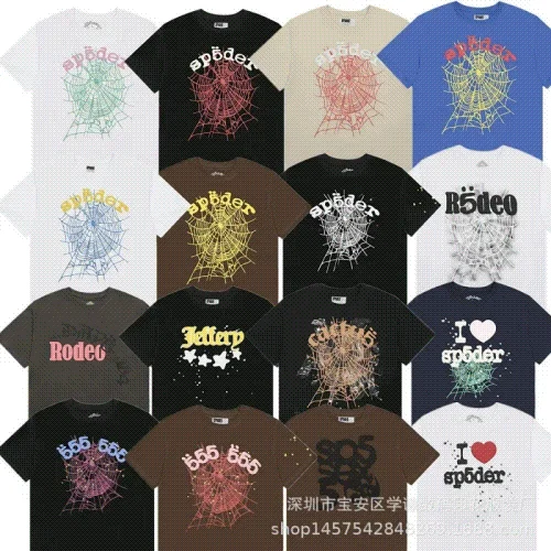 Sp5der Spider Web Print T-Shirt