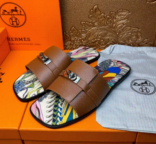 Hermes Collier de Chien Slide Sandals
