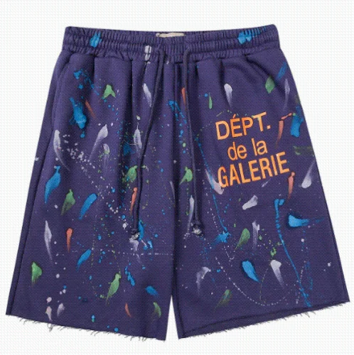 Dept. de la Galerie Paint Splatter Print Shorts