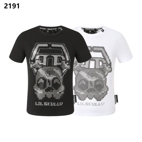 LIL SKULLY Pixel Skull Graphic T-Shirt