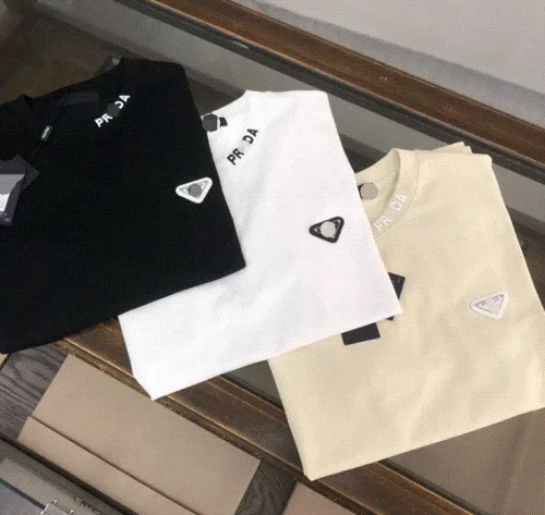 Prada Triangle Logo Graphic T-Shirt
