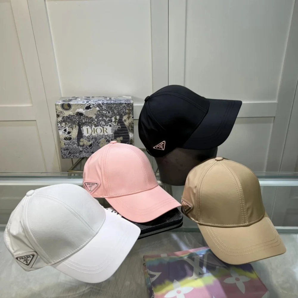 Prada Triangle Logo Cap