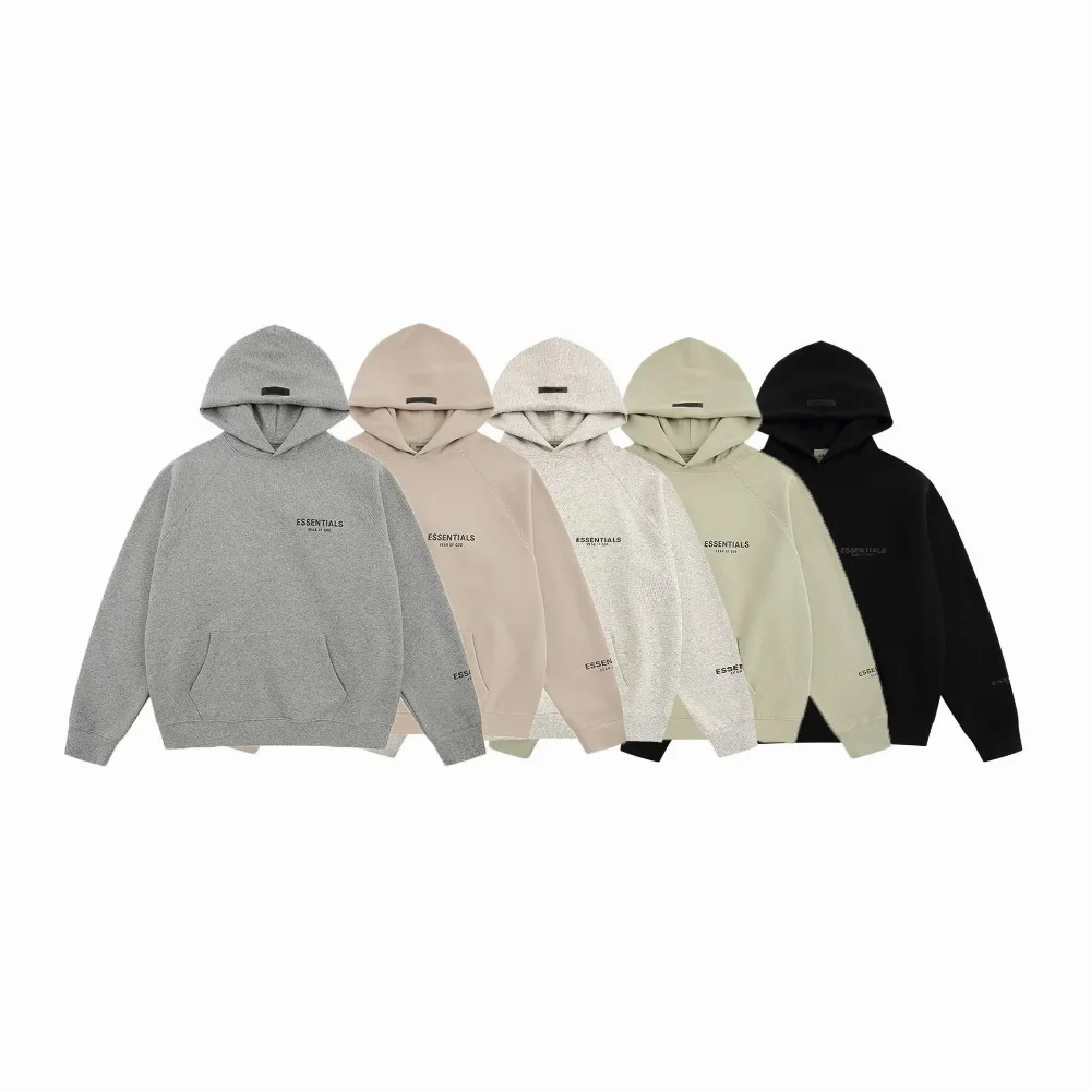 Essentials Logo Print Raglan Sleeve Hoodie