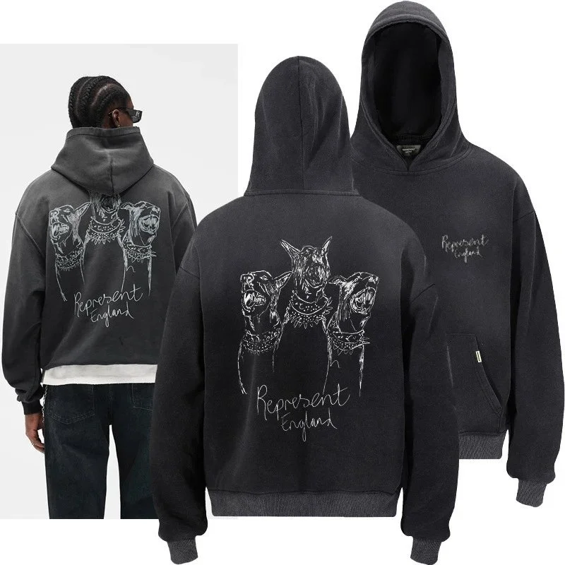 Represent Three Dogs Graphic Hoodie