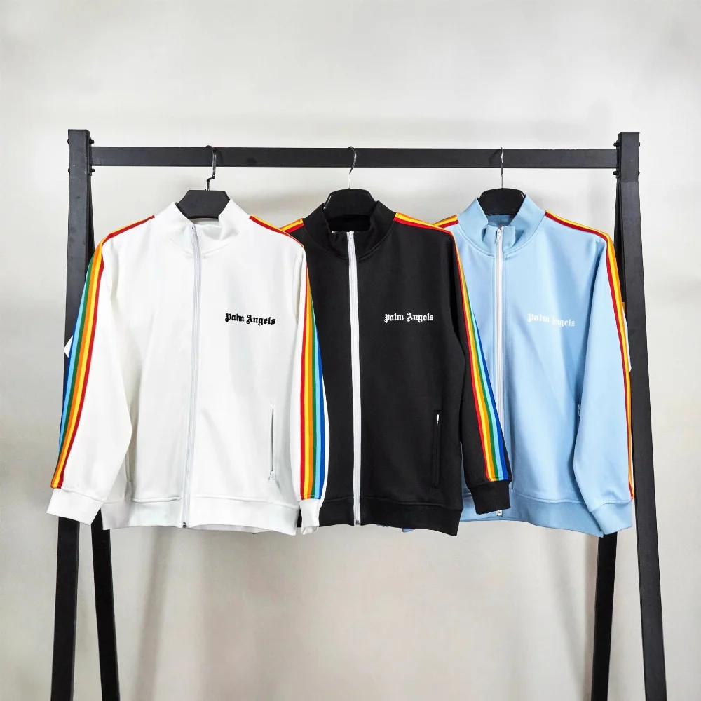 Palm Angels Rainbow Stripe Track Jacket