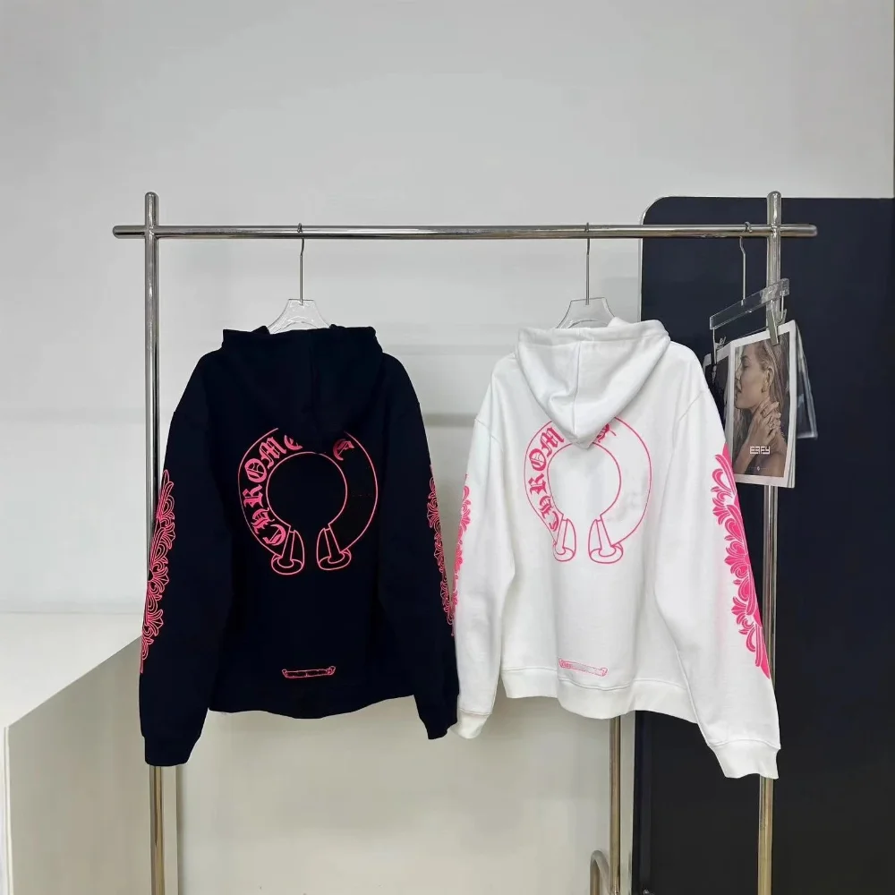 Chrome Hearts Horseshoe Logo Print Hoodie
