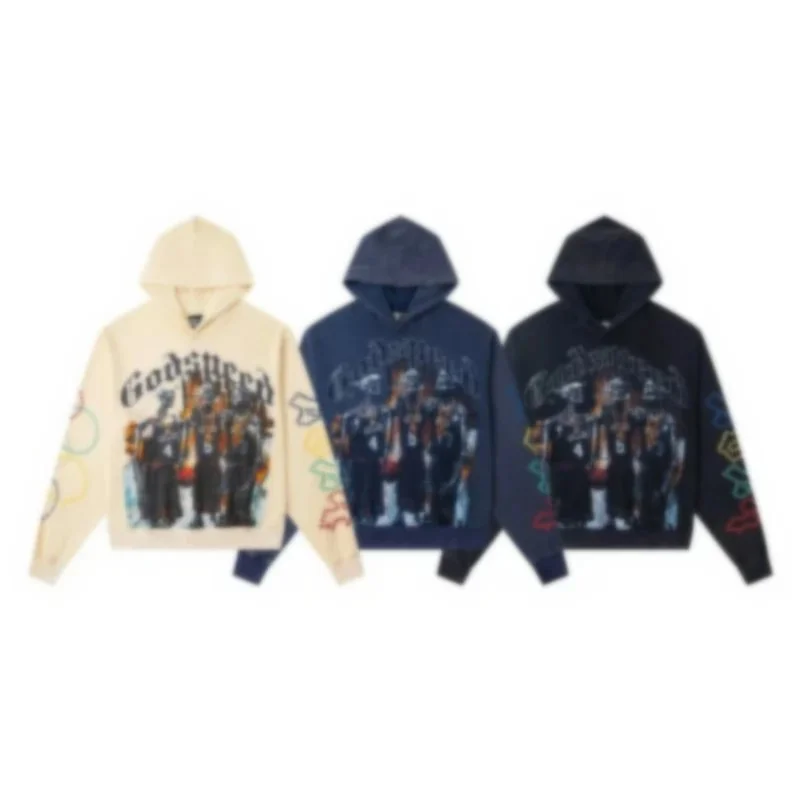Godspeed Group Portrait Print Hoodie