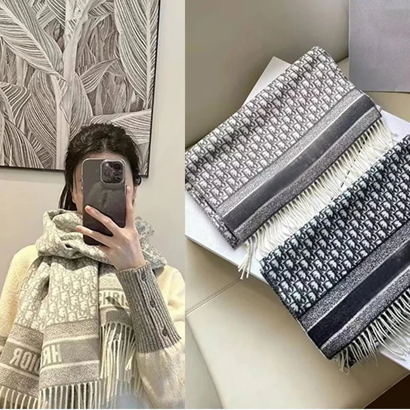 Dior Oblique Pattern Scarf