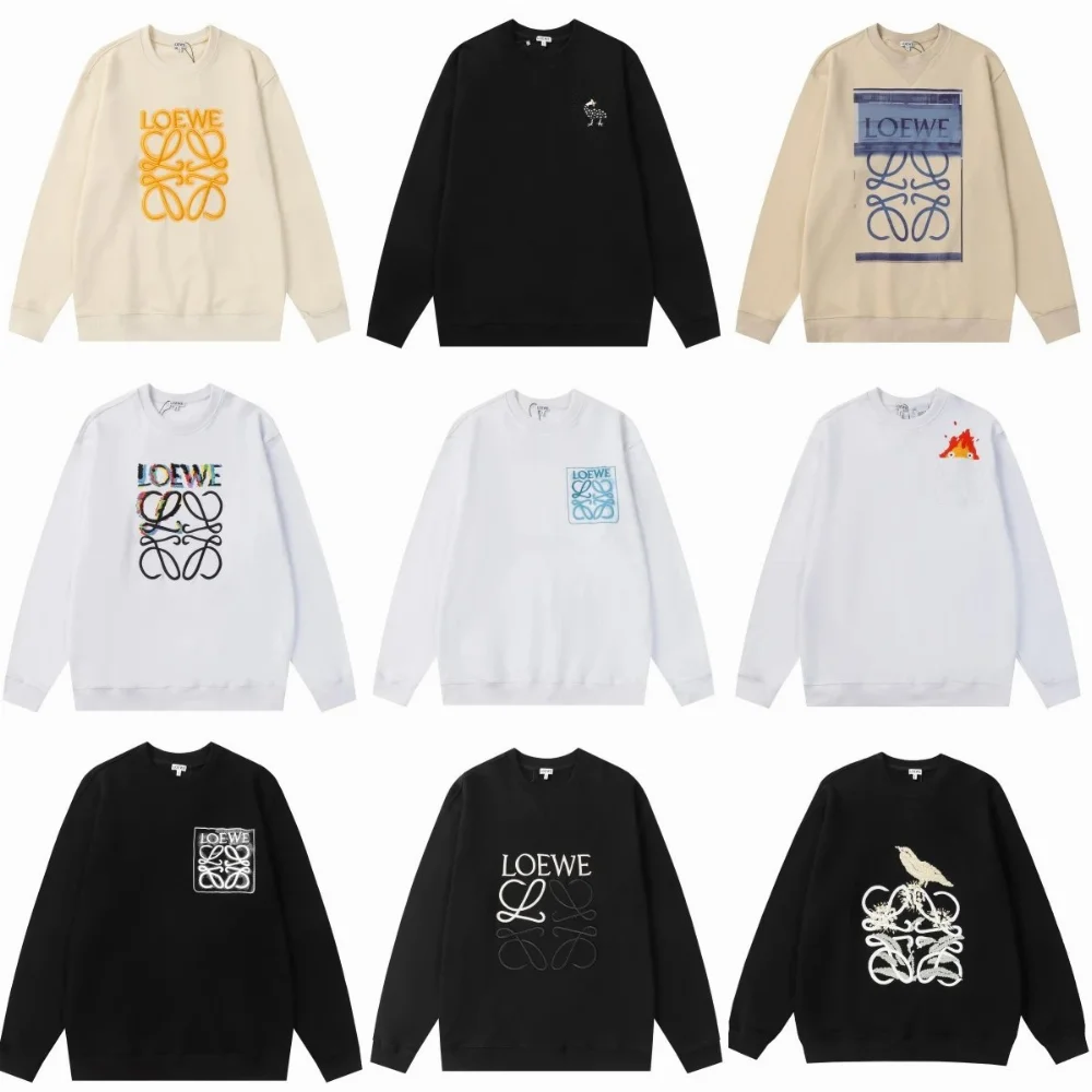 Loewe Anagram Graphic Print Crewneck Sweatshirt
