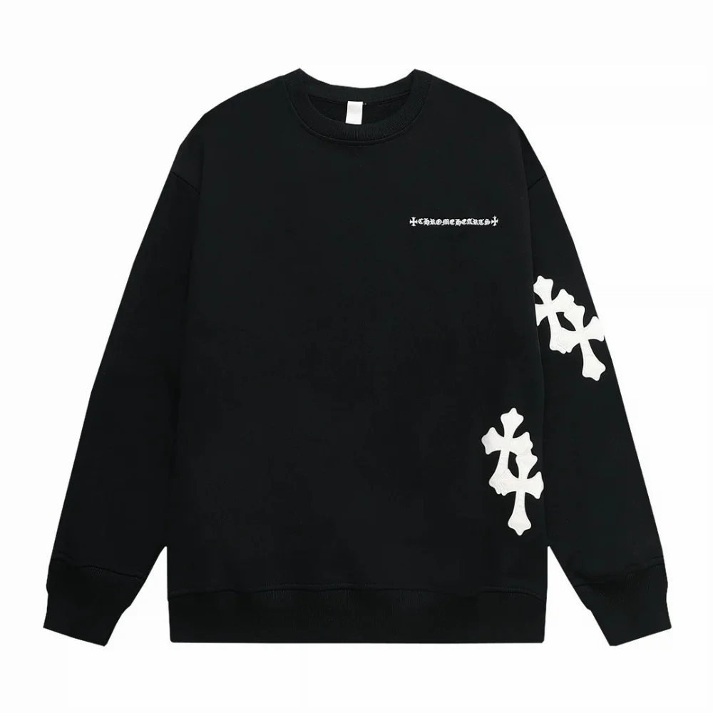 Chrome Hearts Cross Logo Embroidered Sleeve Hoodie