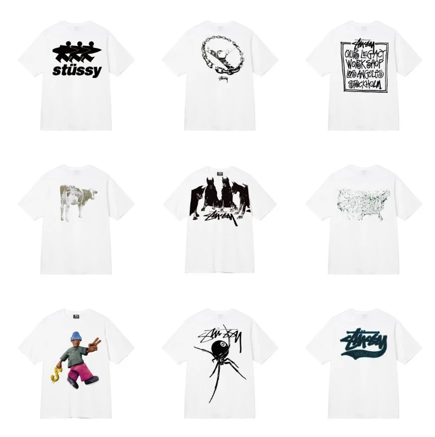 Stussy Various Graphic Prints T-Shirt