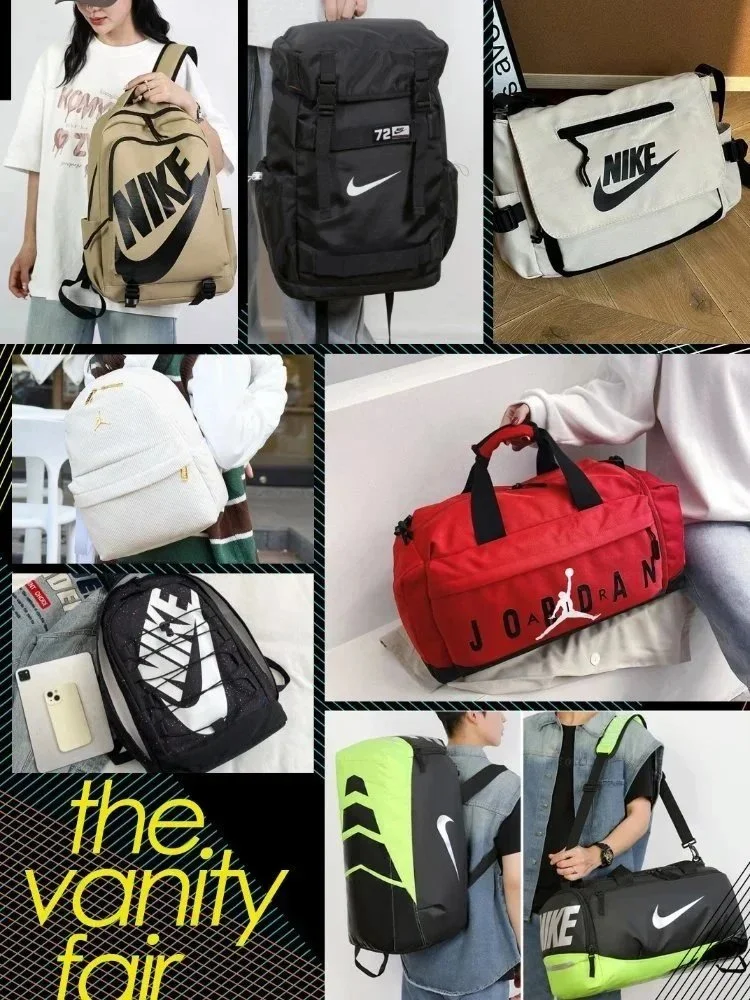 Nike Canvas and nylon sport bags with large logo prints