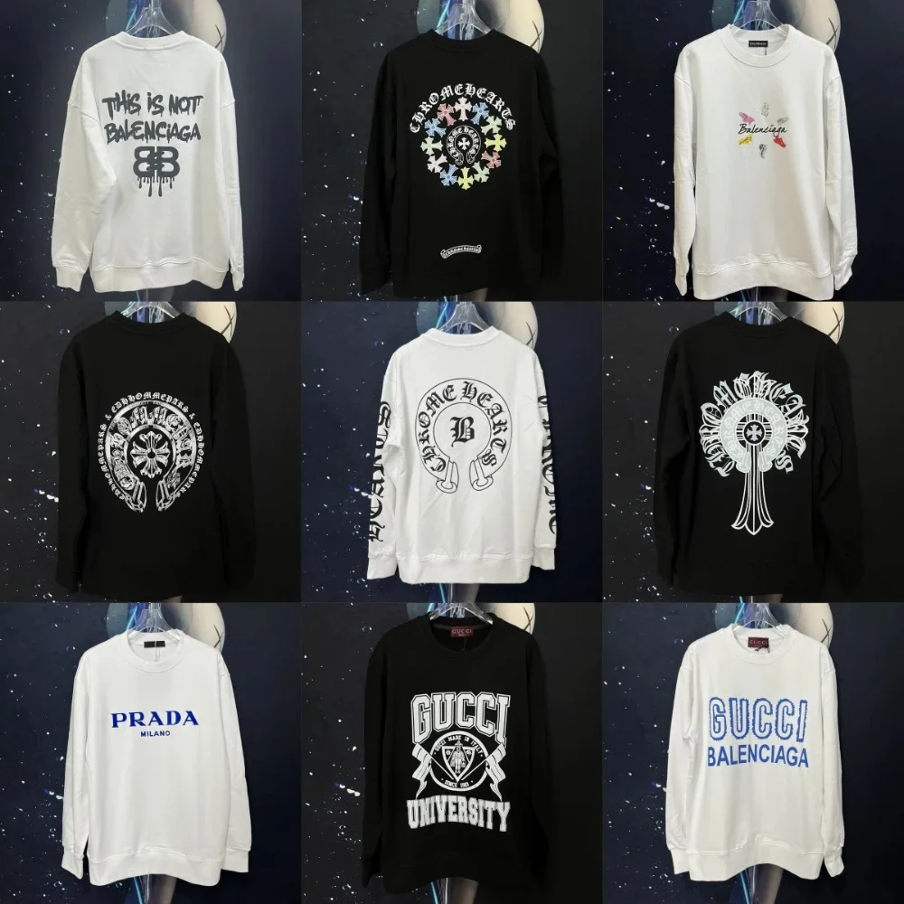 Chrome Hearts Multi-Color Cross Graphic Sweatshirt