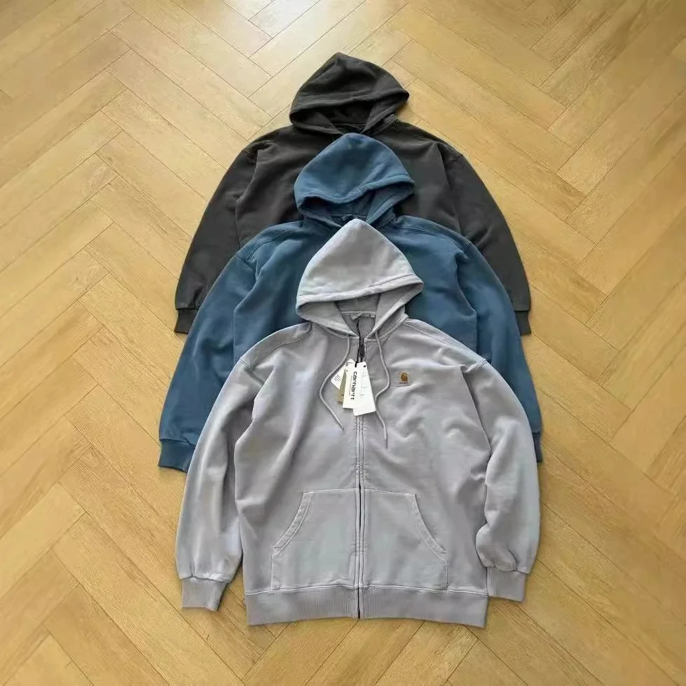 Carhartt WIP Logo Patch Zip-Up Hoodie