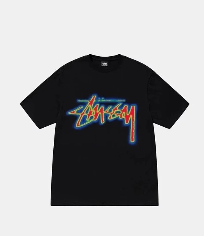 Stussy Neon Outline Logo T-Shirt