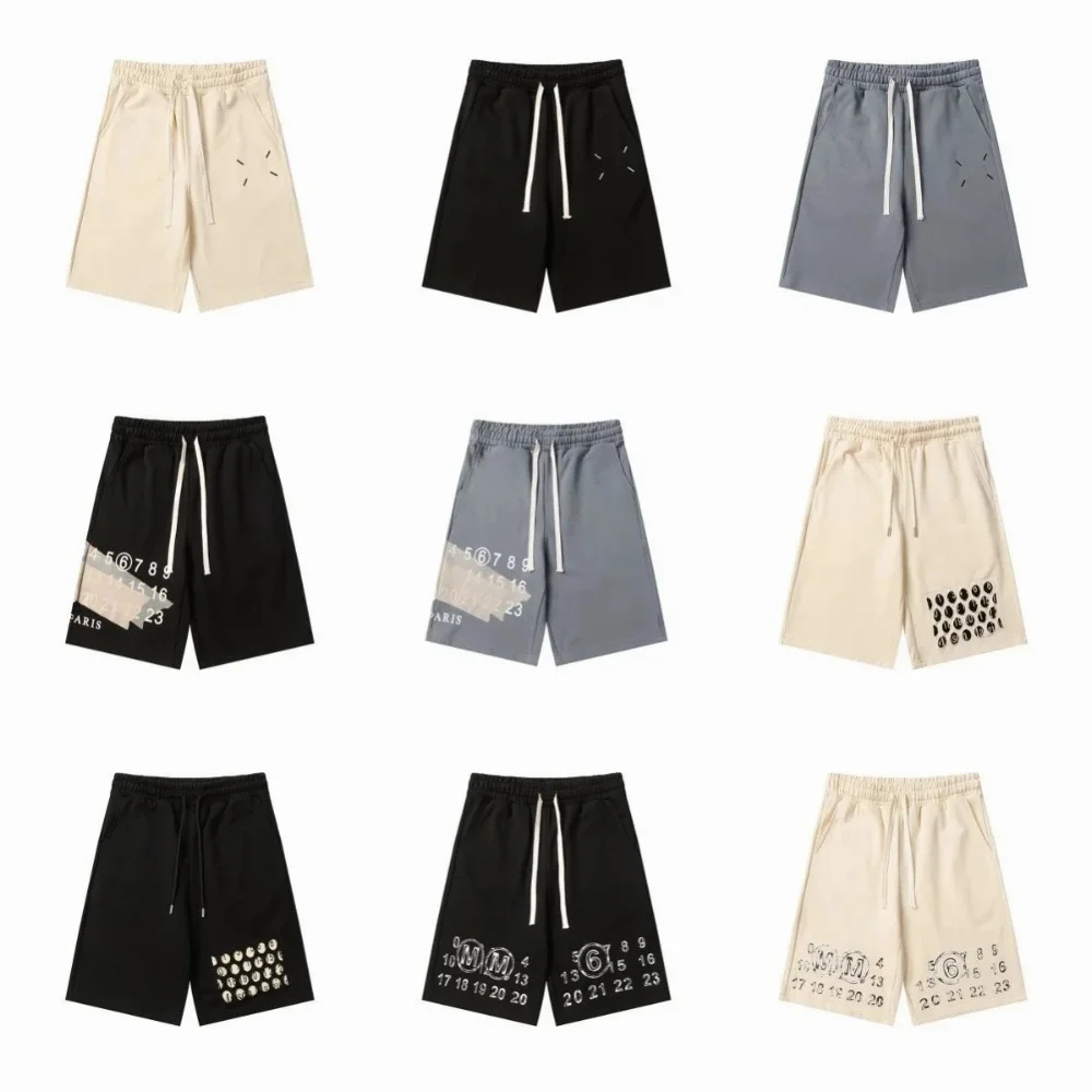 Maison Margiela Tabi Stitch & Number Print Shorts