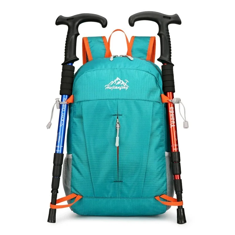 Huijianfeng Nylon mesh-side hiking backpack with top handle and compression straps
