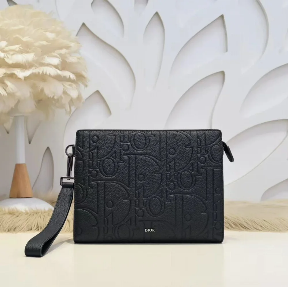 Dior Oblique Print Clutch Bag