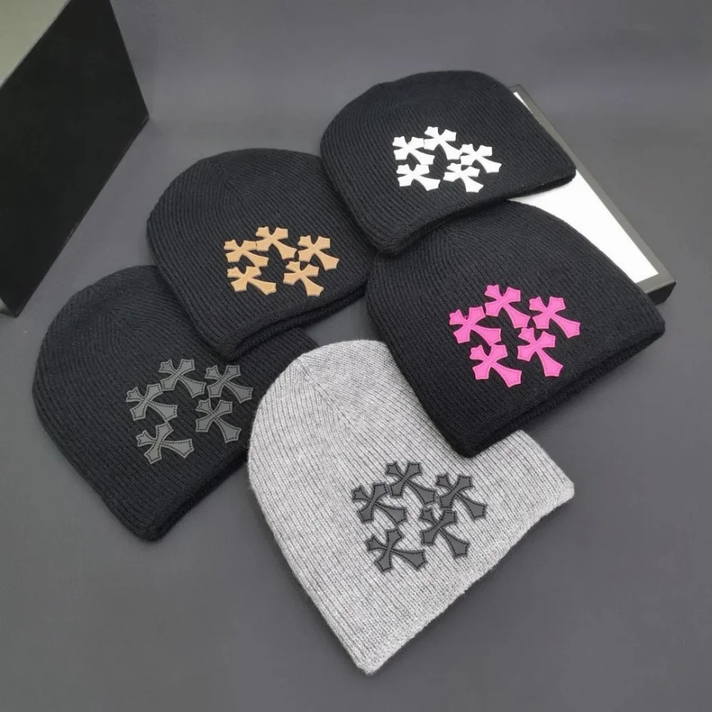 Chrome Hearts Cross Motif Knit Beanie