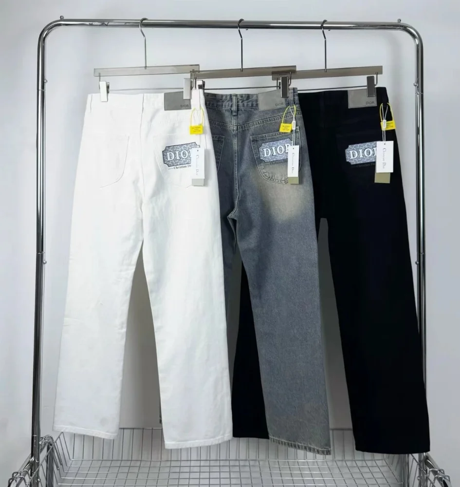Dior Oblique Logo Patch Jeans