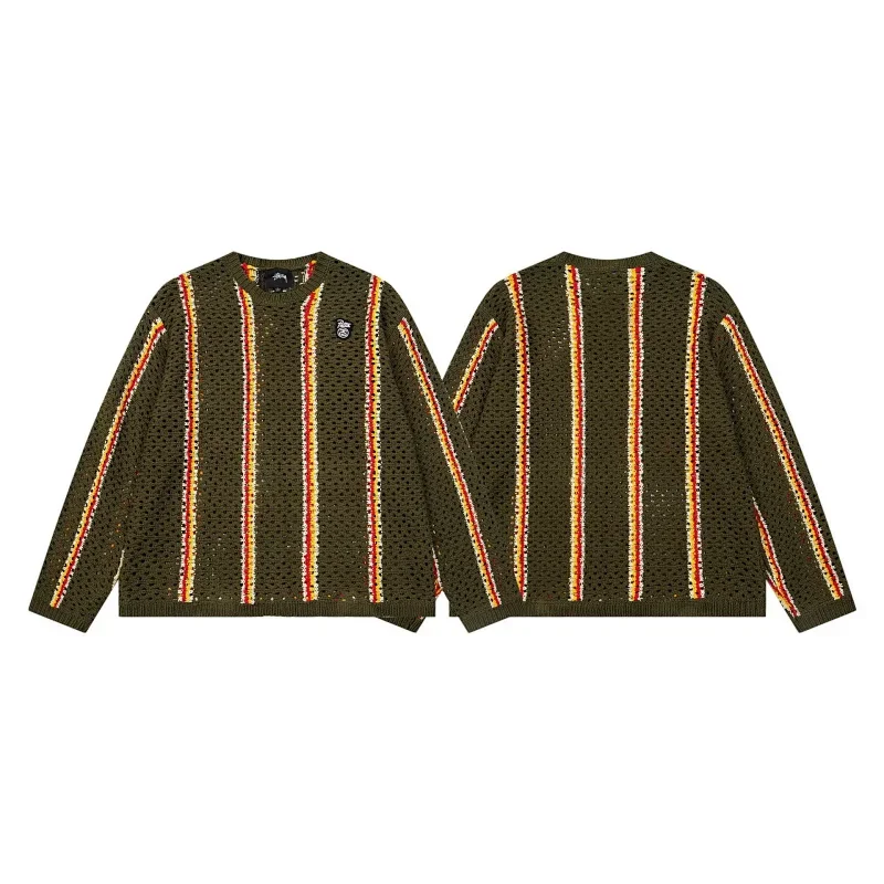 Stussy Vertical Striped Knit Sweater
