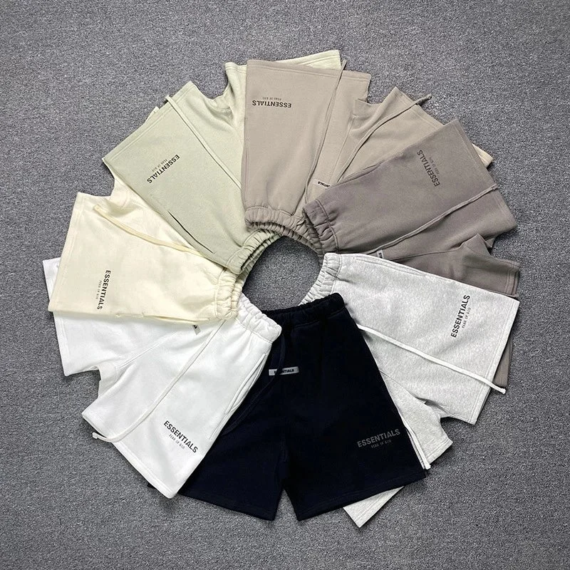 Essentials Logo-Print Fleece Shorts