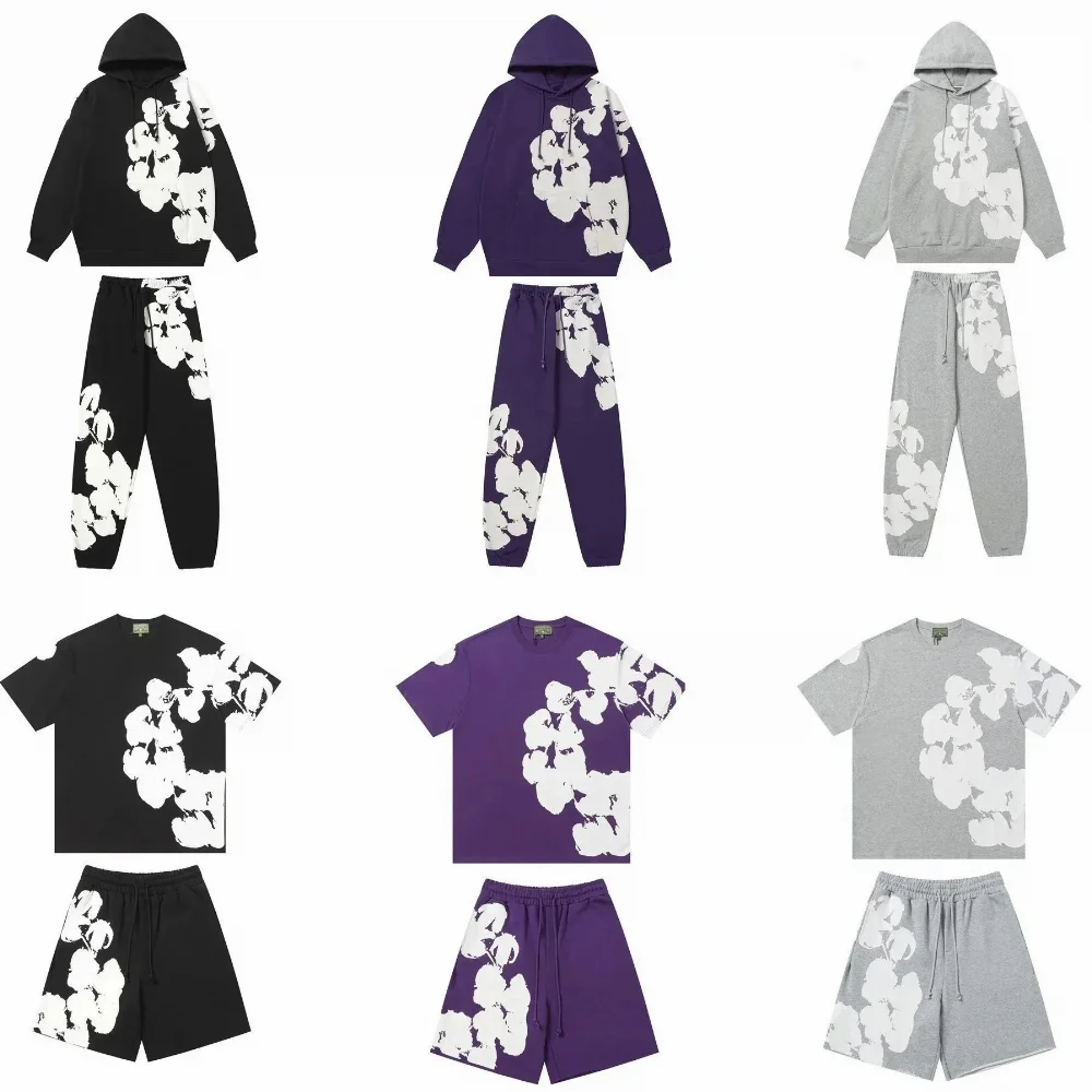 Enfants Riches Deprimes Cotton Poplin Floral Print T-Shirt and Shorts Set