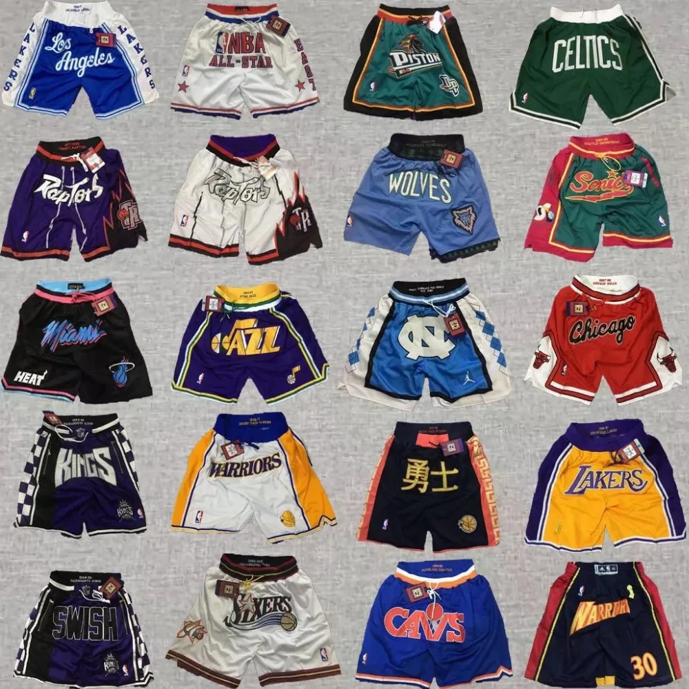 JUST DON NBA Team Logo Mesh Shorts