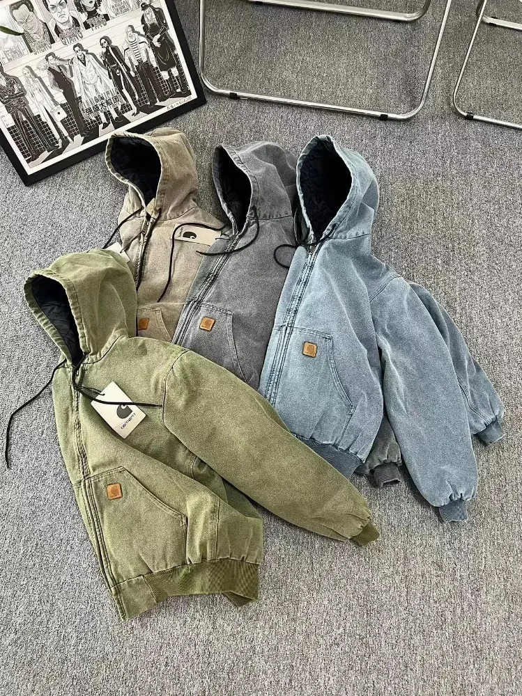 Carhartt Washed Denim Hooded Jacket