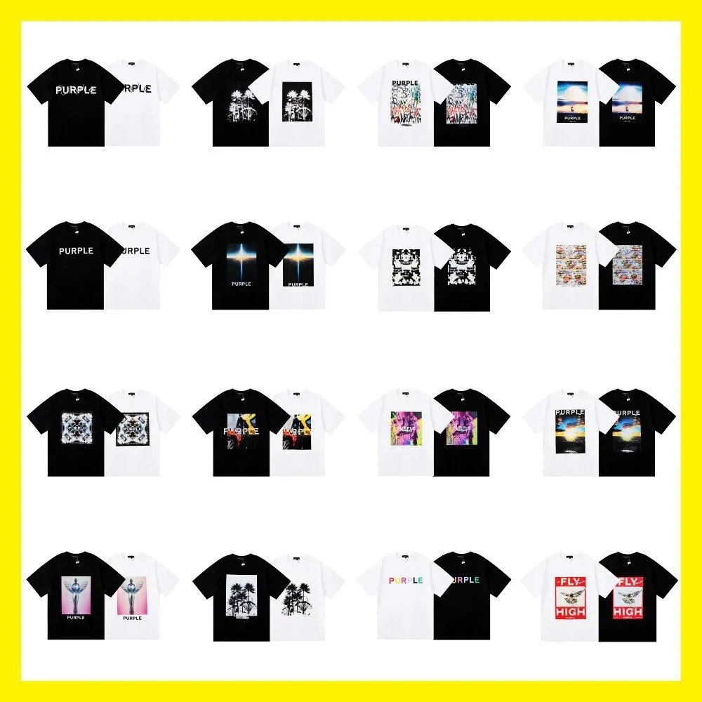 Purple Brand Abstract Graphic Print T-Shirt