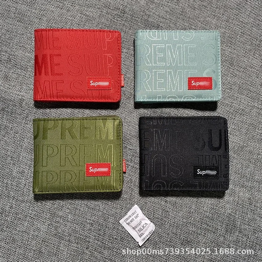 Supreme Embossed Logo Bifold Wallet